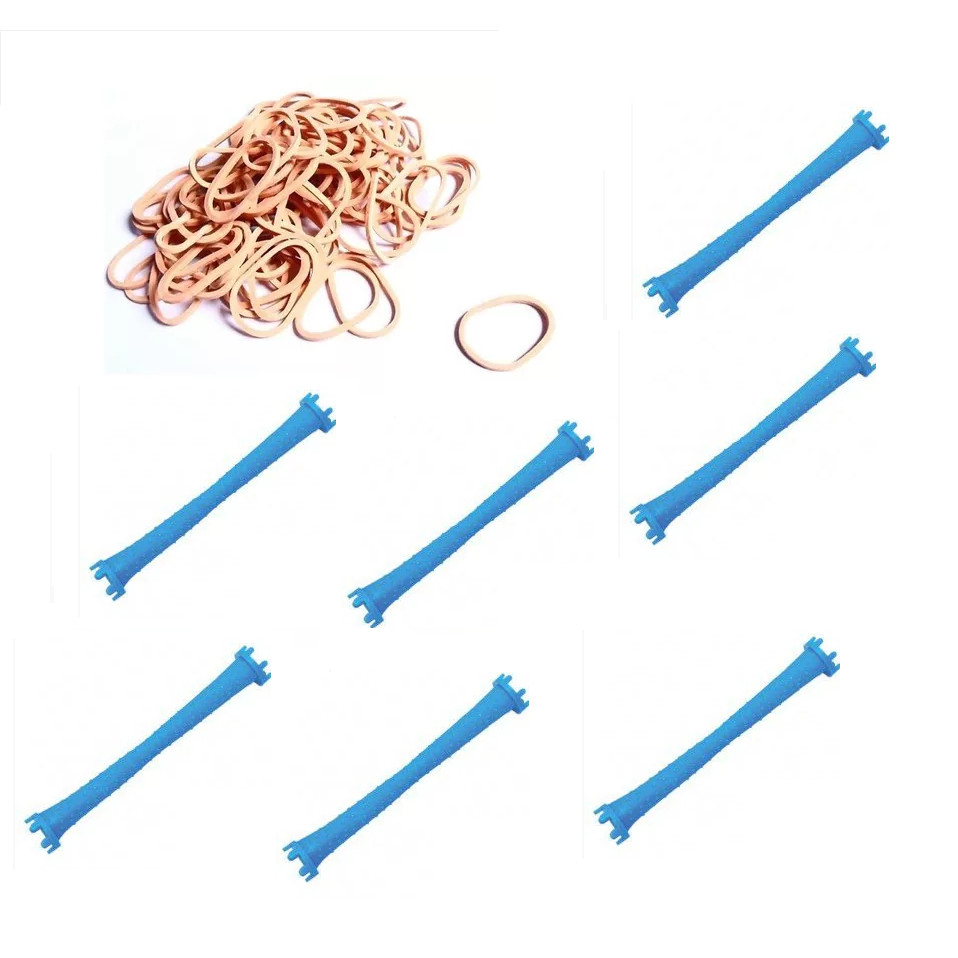 60 Bigudinho / Bigodim Plástico Nº 1 Para Cachear Os Cabelo com elásticos em Oferta na Shopee