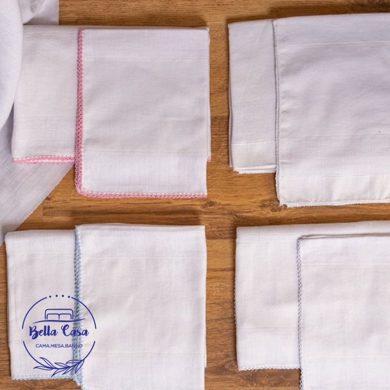 Kit: 2, 3 ou 6 Fraldas de Boca Premium com picueta