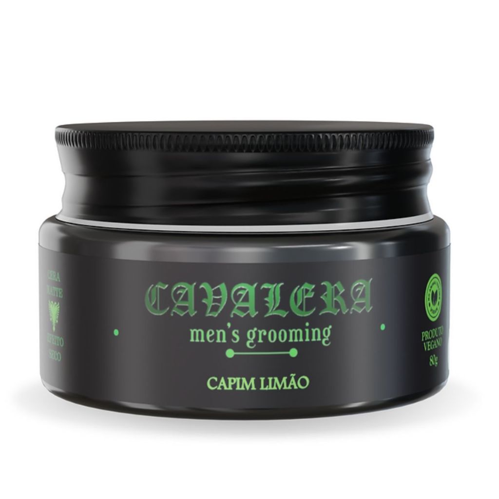 Cavalera Cera Pomada Modeladora Matte Capim Limão 80g