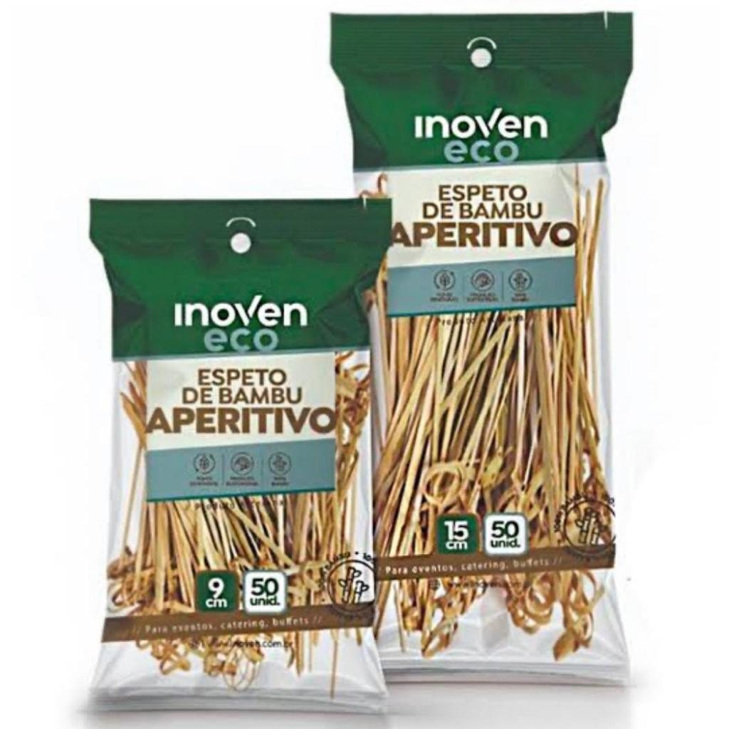 Espeto de bambu para aperitivo de 9cm e 15cm em Oferta na Shopee