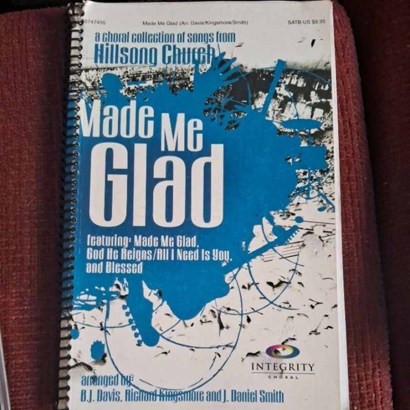 CD & Songbook - Made Me Glad A Choral Collection from Hillsong Church Publisher: Integrity Choral Songbook
