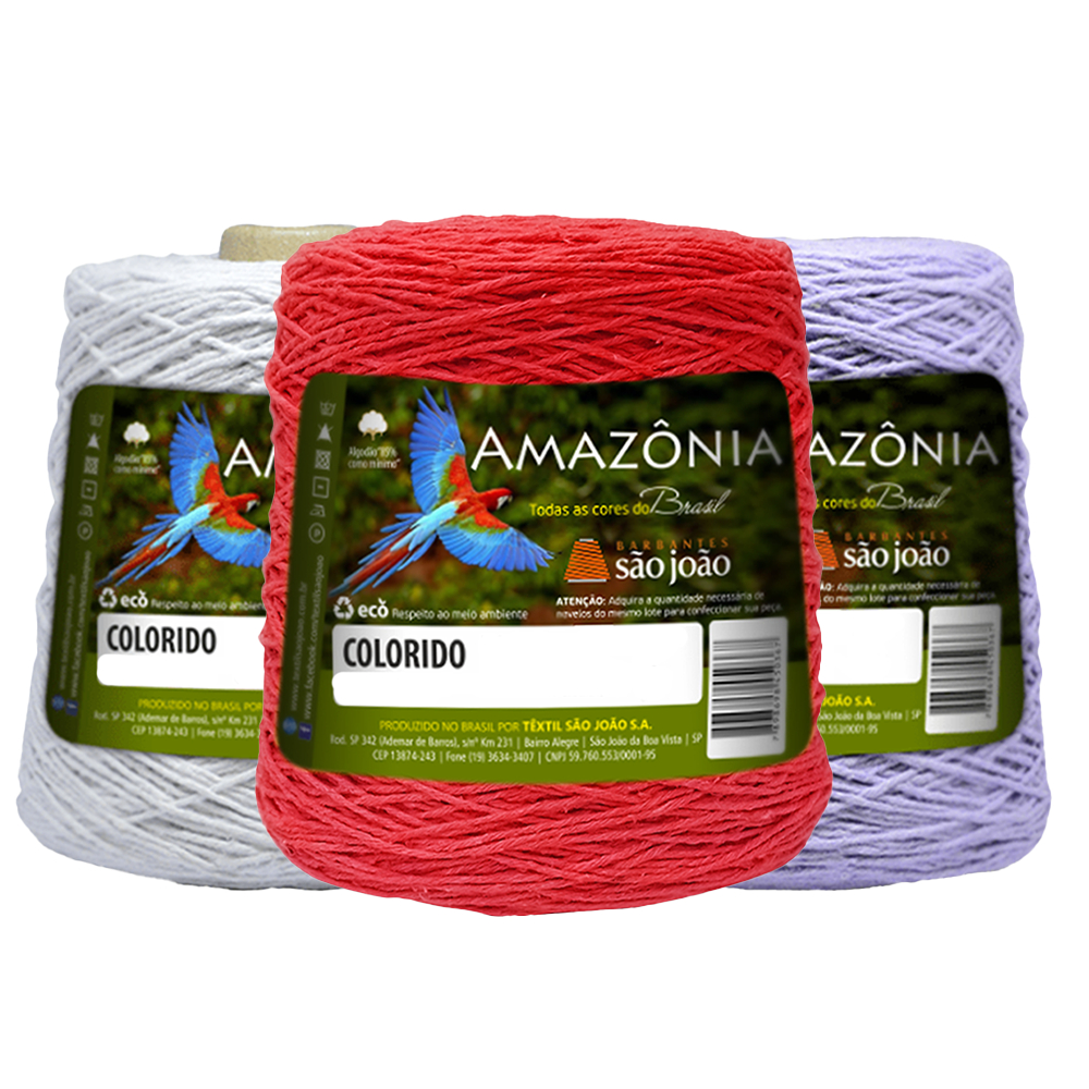 Barbante Amazônia Fio N°8 300 Metros / 400 Gramas - São João em Oferta na Shopee