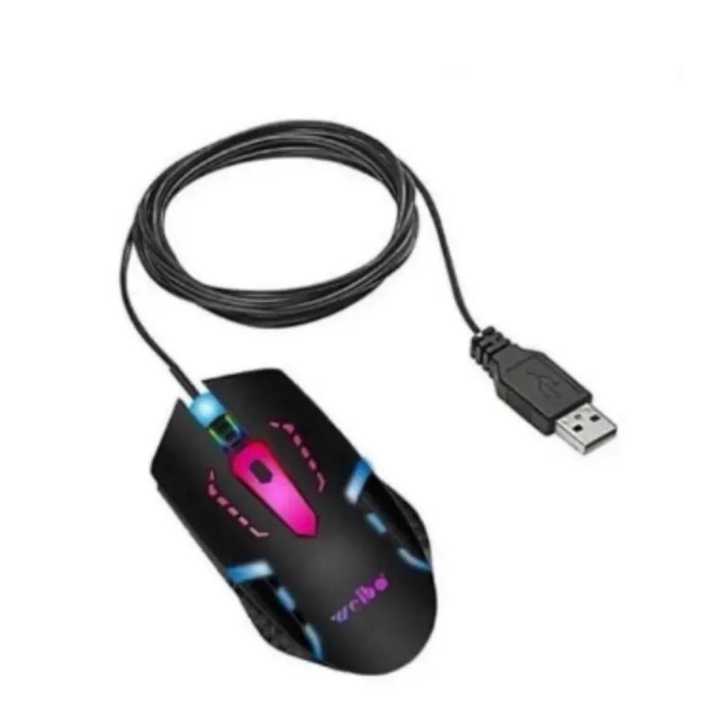 Mouse Com Led Gamer Para Jogo Óptico Colorido Cabo USB - Envio Agora!
