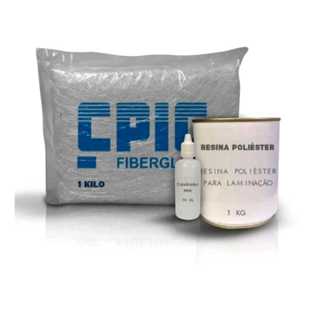 Kit Reparo Manta Fibra De Vidro 3,33m² Resina 1kg em Oferta na Shopee