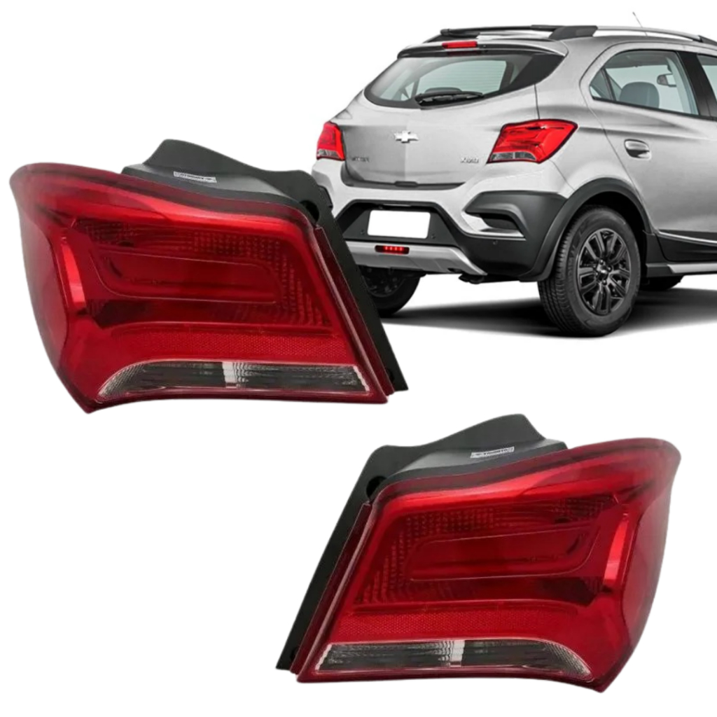 Par Lanterna Traseira Onix LT LTZ 2017 2018 2019 2020 Onix Joy 2020 em diante