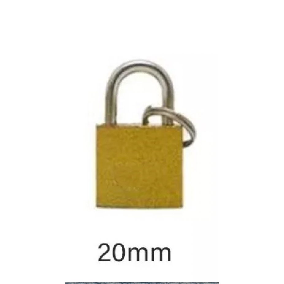 Cadeado com Chave 20mm  Latão Maciço em Oferta na Shopee