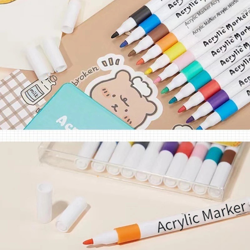 Kit 12/24/36 Marcadores de tinta Acrílica - Tipo posca