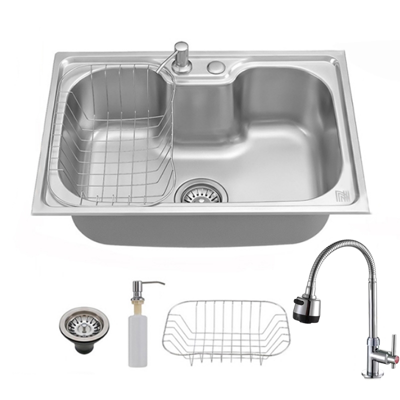 Cuba para cozinha gourmet pia aço inox com acessórios 60 cm/50cm em Oferta na Shopee
