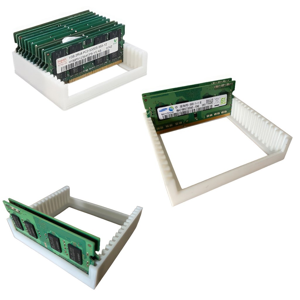 Porta Memória RAM Notebook para Assistência Técnica - Suporta 16 Pentes - do DDR ao DDR4