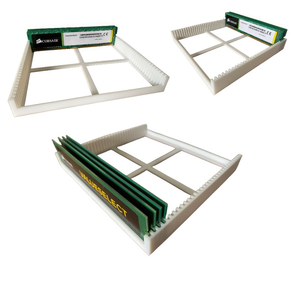 Porta Memória RAM para computador para Assistência Técnica - Suporta 32 Pentes - do DDR ao DDR4