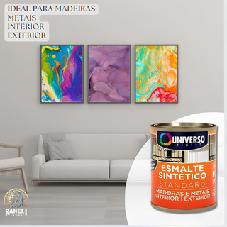Tinta Esmalte/Óleo Sintético 900ML - UNIVERSO (MADEIRA, METAIS E FERROS)