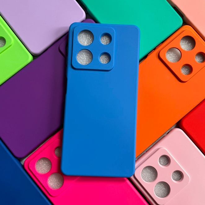 Kit Capa + Pelicula 3D Para Xiaomi Redmi Note 13 5G Capinha Aveludada Case