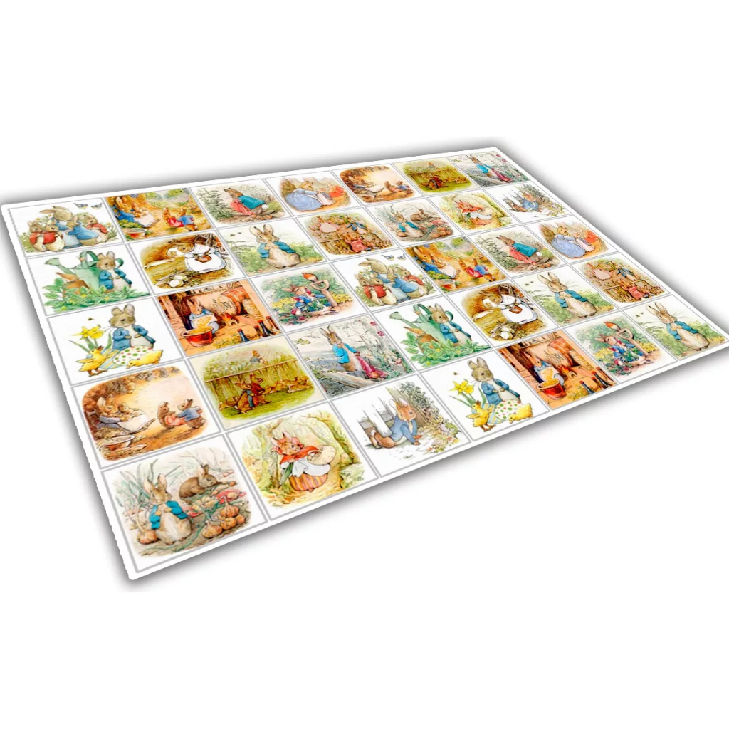 Papel De Arroz Para Biscoito 3,8 Cm 35 Unidades Páscoa chocolate coelhos aquarela para biscoito pão de mel pirulito em Oferta na Shopee