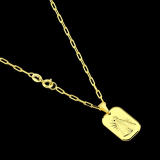 Corrente Masculina com Pingente Nossa Senhora Aparecida Banhados a Ouro 18k Colar Religioso em Oferta na Shopee