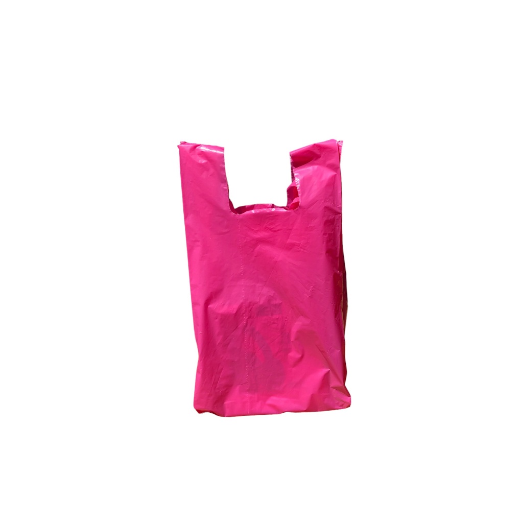 Sacola Plastica Rosa 100 Unidades Reforçada