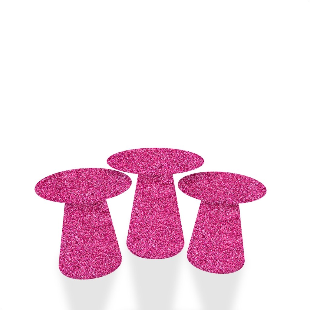 Kit Capas para Mesa Cone Sublimada Tema Glitter (EFEITO GLITTER FEITO EM SUBLIMAÇÃO)