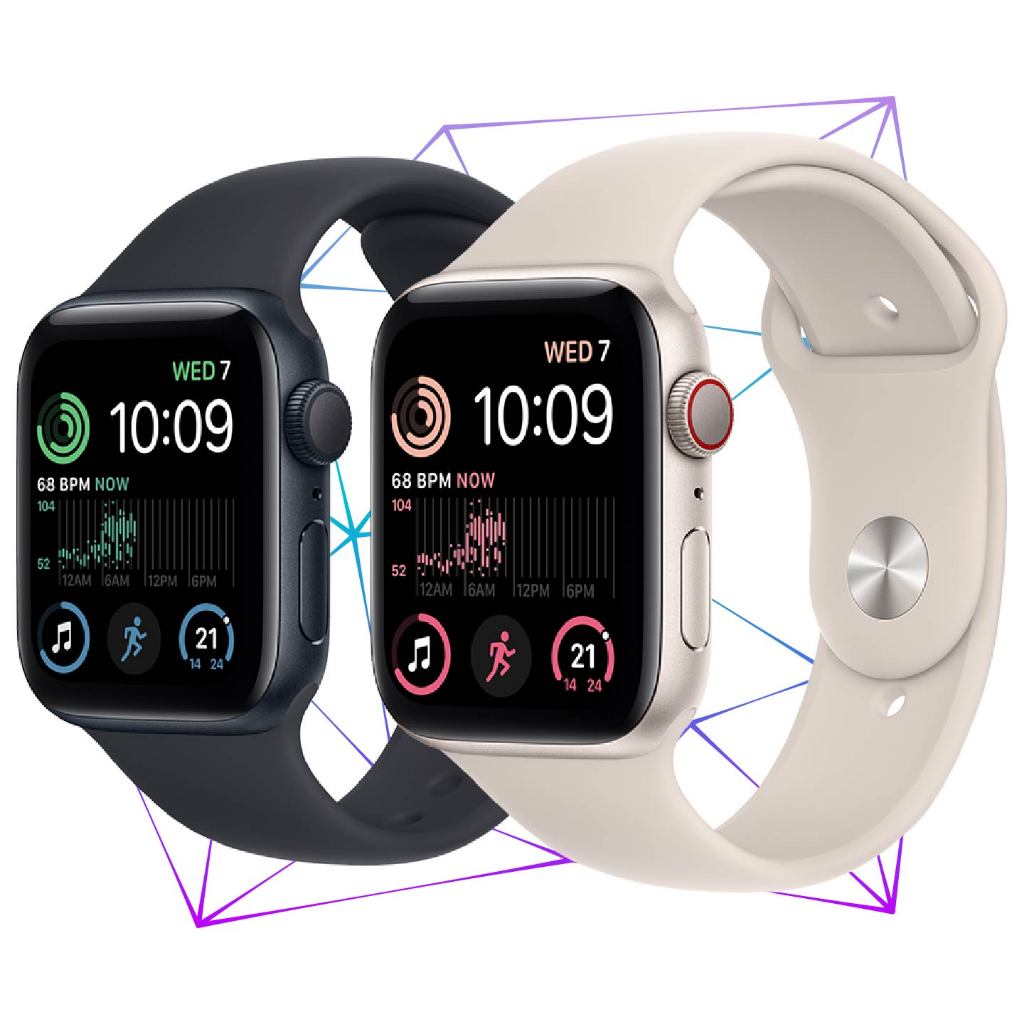 Apple Watch SE 2 Caixa Estelar Smartwatch GPS 44mm