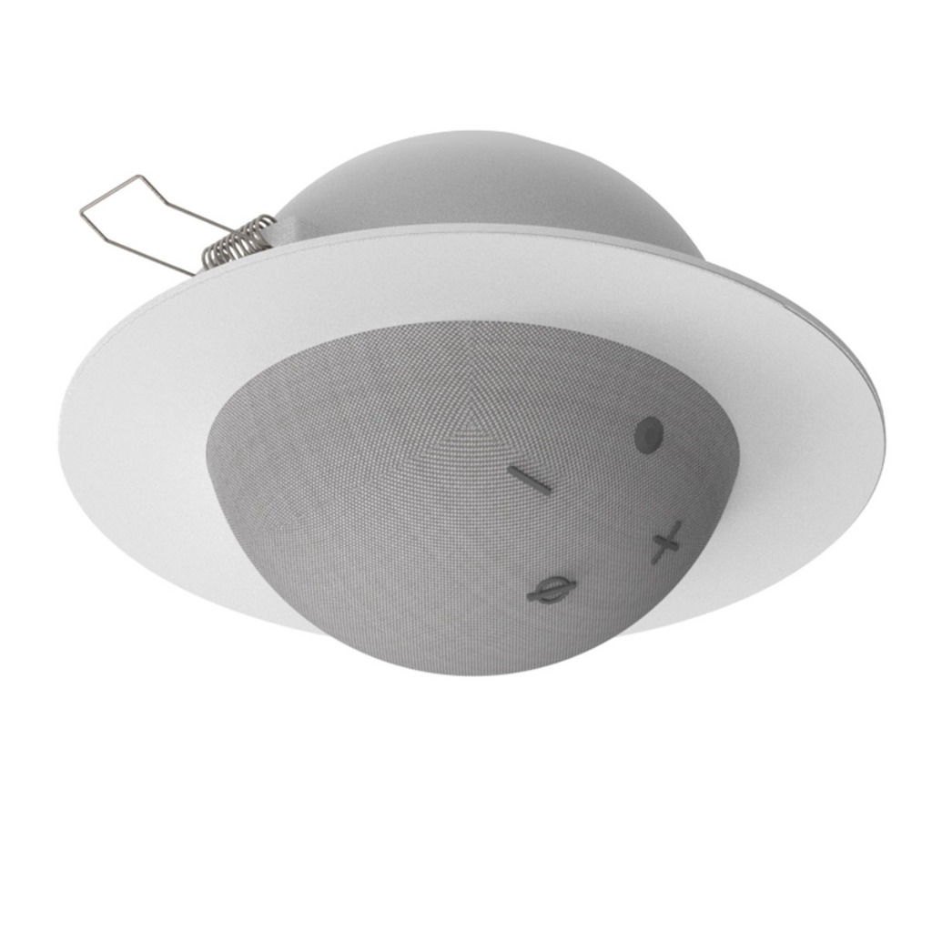 Suporte Embutir Teto Redondo Compatível Alexa Echo Dot 4 E 5