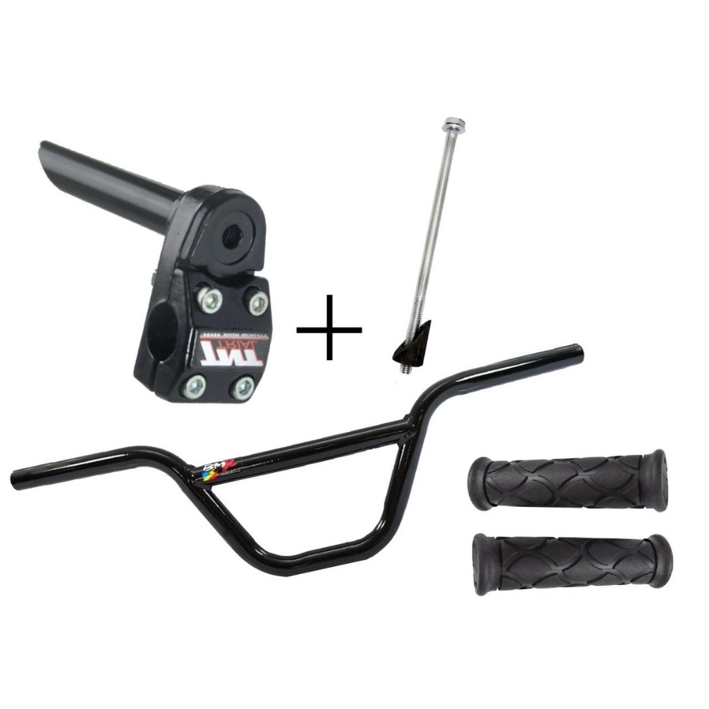 Kit de Acessórios bike BMX Com Guidão Mesa 4 parafusos Expander e Punho