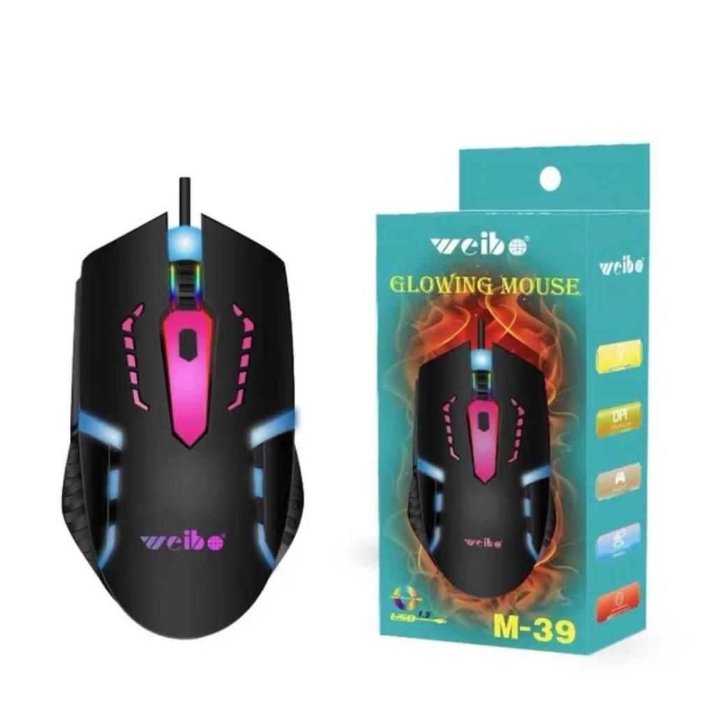 Mouse Com Led Gamer Para Jogo Cabo USB Óptico Colorido - Envio Imediato!