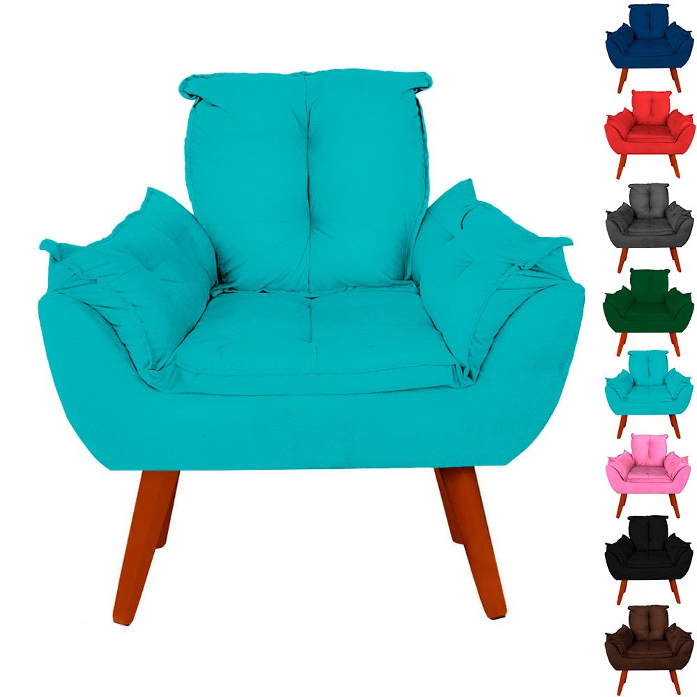 Cadeira Opala Suede Varias Cores Pés Palito, Poltrona Para Recepção Escritório