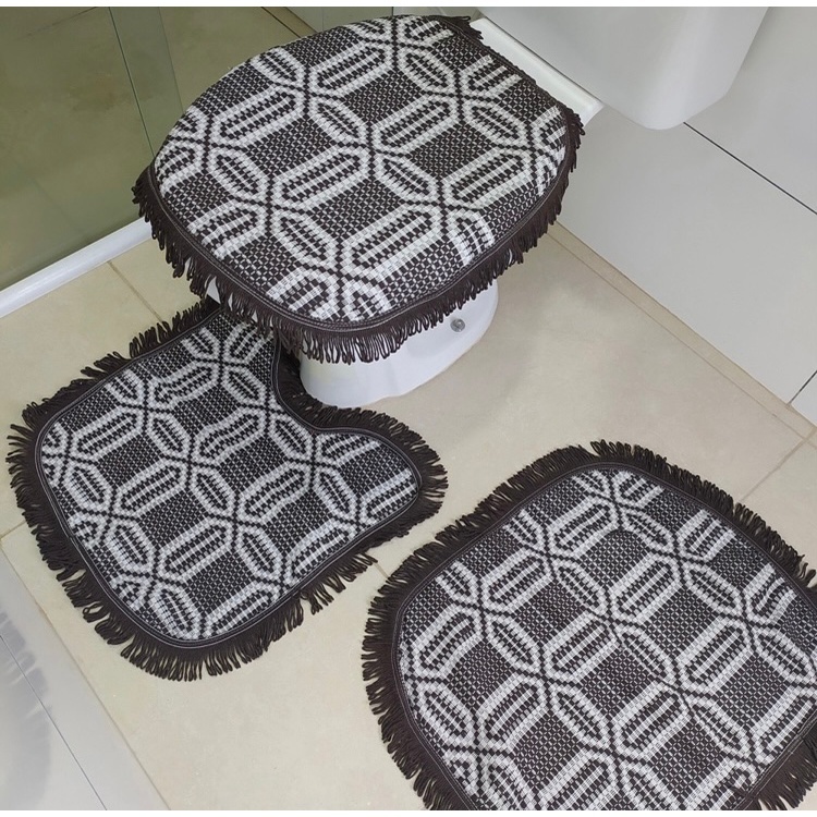 Kit Jogo de banheiro confeccionado 3 Peças Promoção