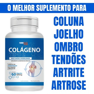 Colágeno Tipo 2 Original 40 mg Turbo Black 60 cápsulas Recomendado para Articulações Cartilagem em Oferta na Shopee