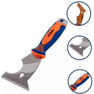 Espátula Aço Inox Multiuso Funções 5 Em 1 Com Cabo - Roma em Oferta na Shopee