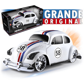 Carrinho Fusca Herbie Brinquedo Infantil Menino Carro Retrô Hobby Miniatura Fusquinha Coleção 1:24