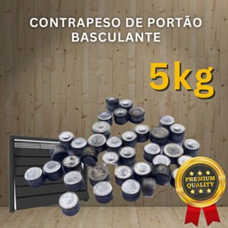 Contrapeso para portão Basculante Elevadores 5kg em Oferta na Shopee