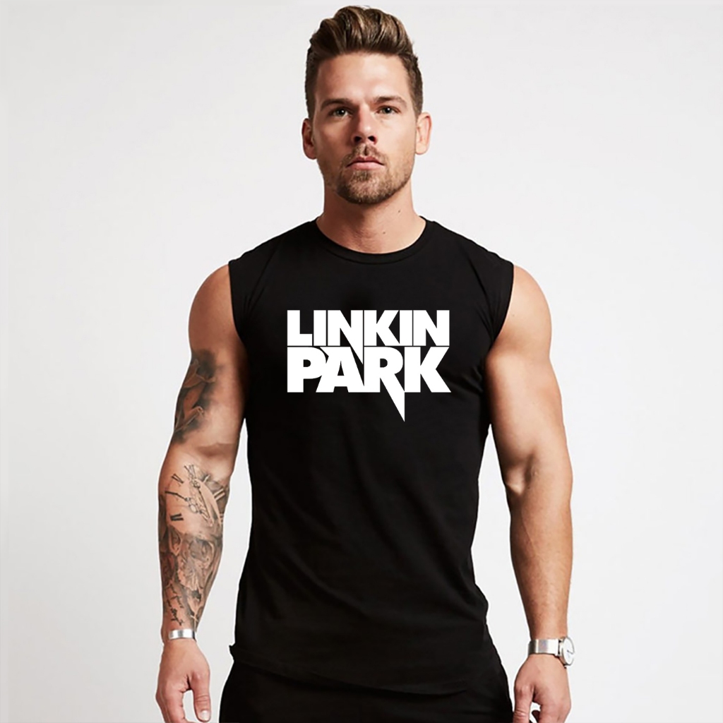 Regata Masculina Machão Linkin Park Banda Rock Camiseta Oversized Longline