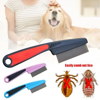 Pente Fino Anti Pulgas Piolhos Lendeas Tira Pulgas Carrapatos Remelas Remove Pelos Mortos Cachorro Gato Pet em Oferta na Shopee