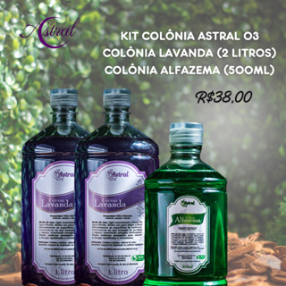 2 LITROS COLÔNIA DE LAVANDA E 500 ML COLÔNIA DE ALFAZEMA em Oferta na Shopee