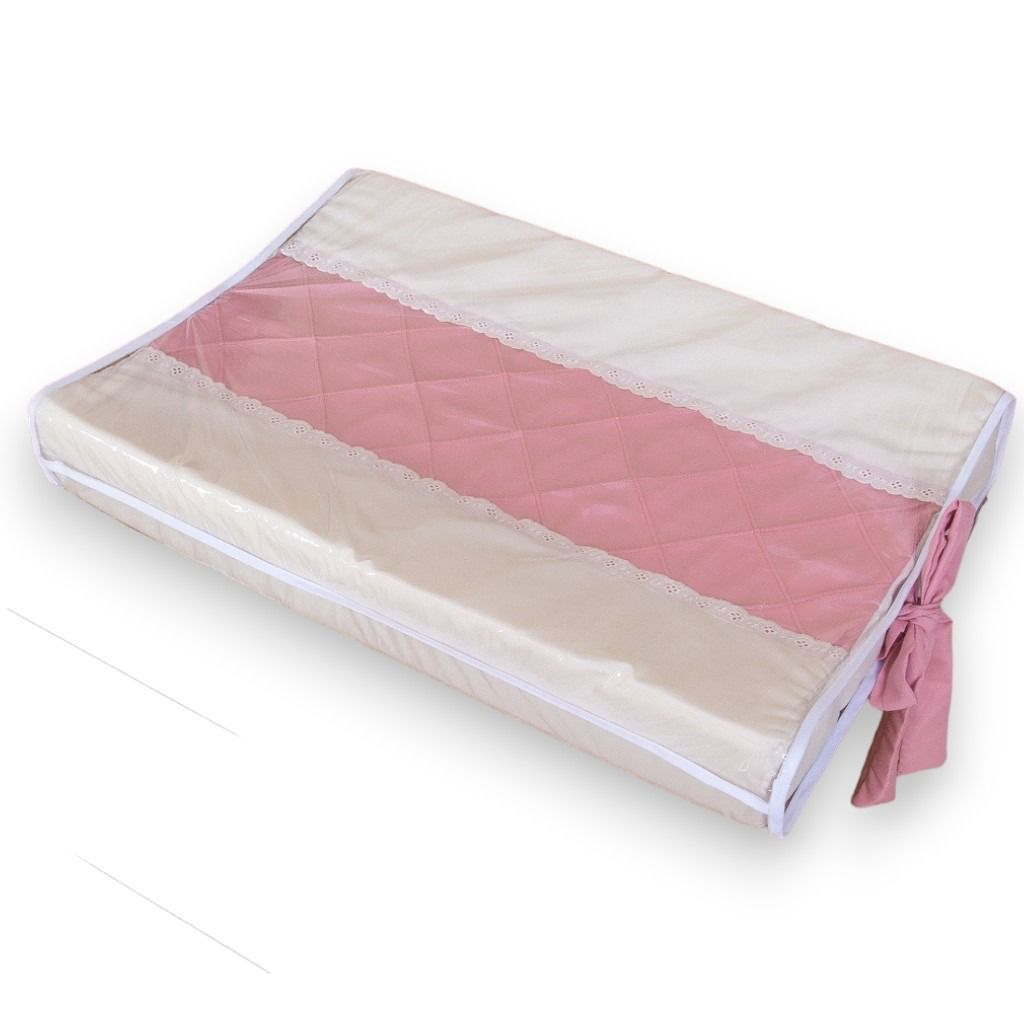 Trocador Americano Plastificado Cômoda Bebê Impermeável Macio Espuma Luxo Enxoval Quarto Menino Menina Fralda Grande