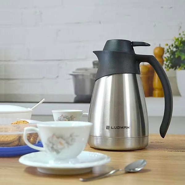 Garrafa Térmica Bule 100% Inox 500ml e 1 Litro Café Leite Chá Aço Inox