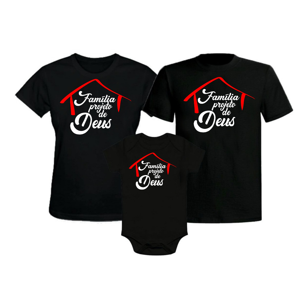 Tal Mãe Tal Pai Tal Filho Filha Familia Reino Deus Igreja Crente Gospel Camiseta KIT