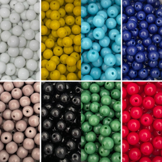 Pacote 80 Miçanga Bolinha 8mm Porcelana Passante com Furo 80 gramas Cores Variadas Nao sao Pintadas em Oferta na Shopee