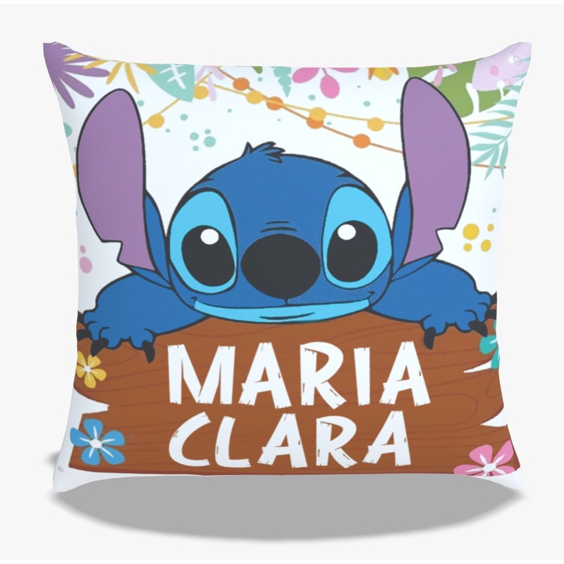 capa de almofada lilo Stitch personalizada com nome !