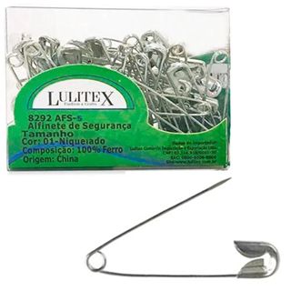 Alfinete De Segurança Nº5 6,3cm Niquel - 50 Unidades Lulitex Artesanato em Oferta na Shopee