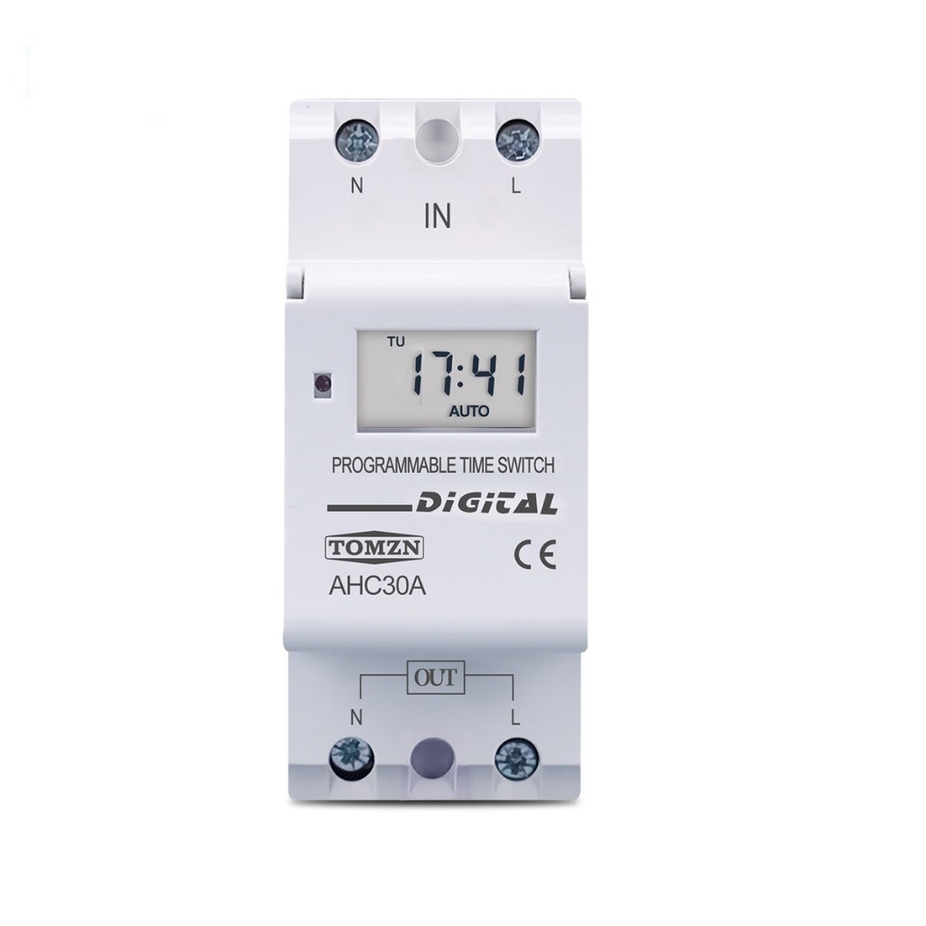 Timer Temporizador Digital Trilho Din 220v 30a