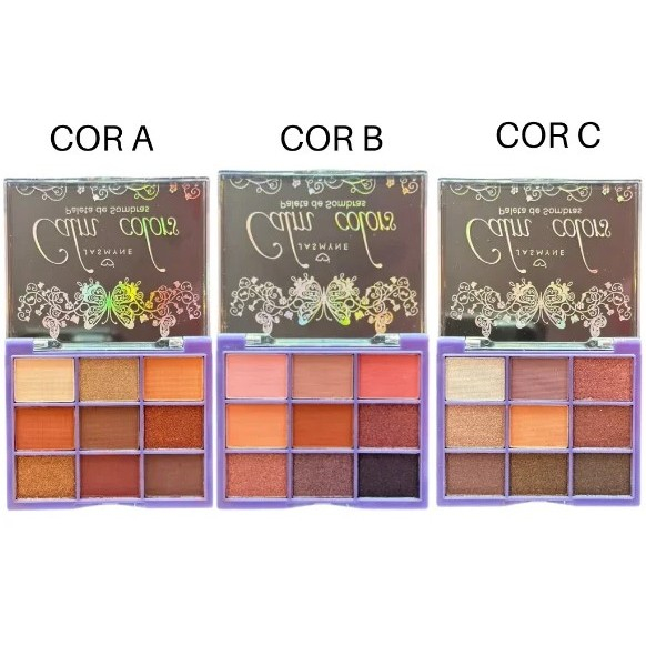 Jasmyne Calm Colors Paleta de Sombras 09 cores JS12032