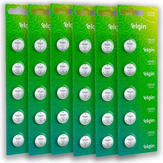 Pilha CR2032 3V Elgin Bateria Moeda kit 30 unidades em Oferta na Shopee