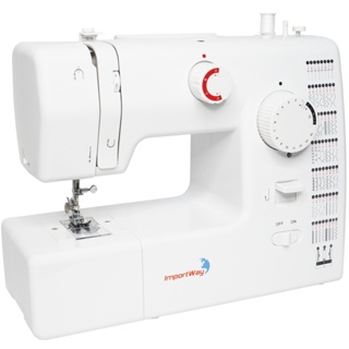 Máquina de Costura 59 Pontos Doméstica Semi Profissional Com Pedal e Luz Importway IWMC-509 em Oferta na Shopee