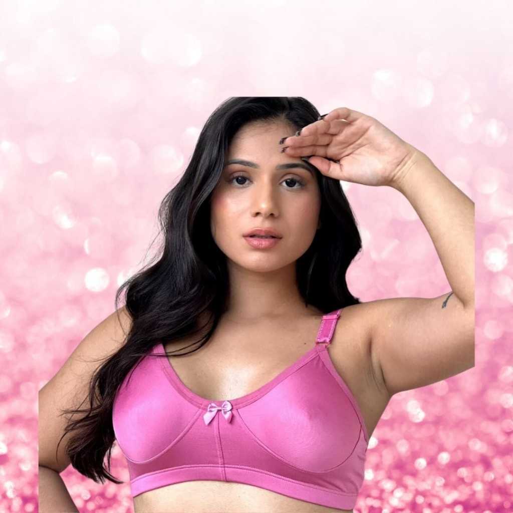 Kit 2 Sutiã Soutien Sutien Plus Size Romantic Premium Reforçado Básico Microfibra Lingerie Feminina Dia a Dia sem Bojo Cristina