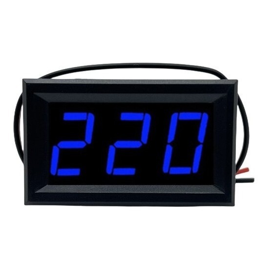 Display Voltímetro AC Corrente Alternada 110V 220V Led Digital Medidor de Tensão Digital 0.56"