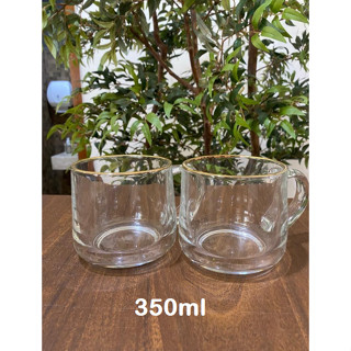 Xícara Caneca Taça de Vidro Estilo Europeu com Alça e Pé Borda Dourada para Chá Capuccino Café da Manhã