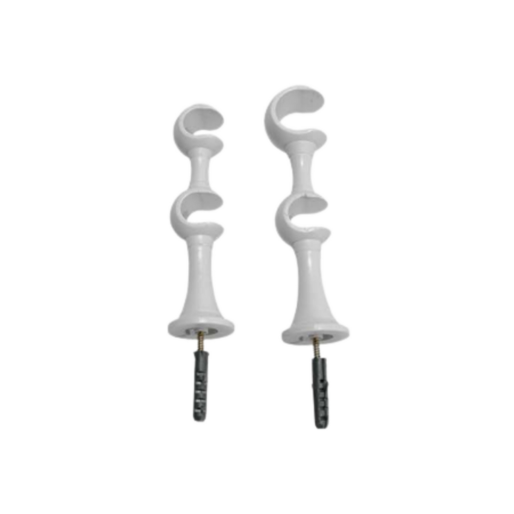 SUPORTE PARA VARÃO DUPLO 19MM ECOWOOD em Oferta na Shopee