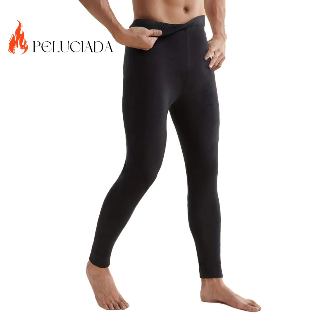 Calça Térmica Masculina Segunda Pele Peluciada Flanelada Inverio Frio Intenso Esportiva em Oferta na Shopee