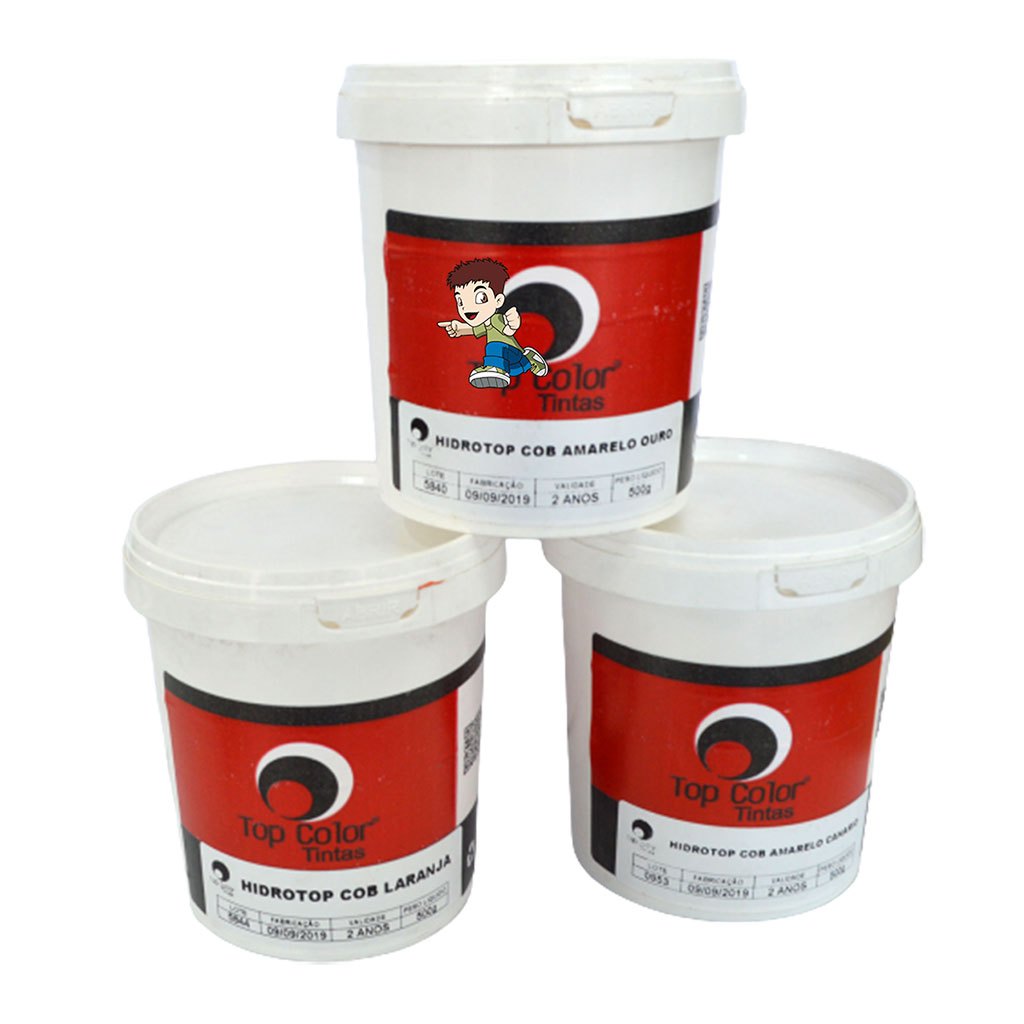 Tinta Serigráfica Hidrotop Cobertura para Tecido à base de água - Embalagem 500g - Serigrafia - Silk Screen em Oferta na Shopee