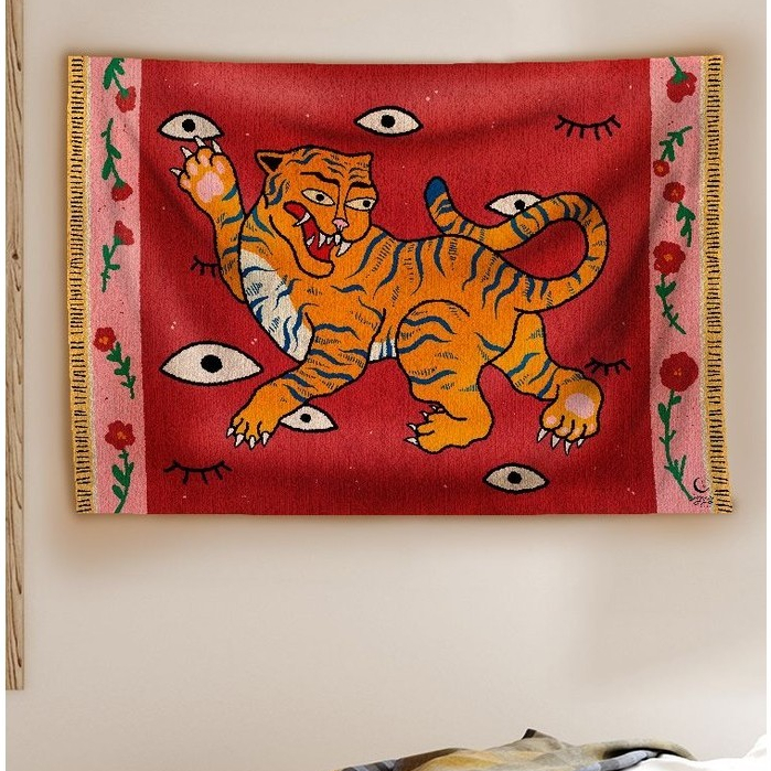 Panô Tapeçaria Hippie Tigresa em Oferta na Shopee
